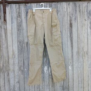 5.11 Tactical Taclite Pro Ripstop Cargo Pants Mens 38x36 Khaki Workwear
